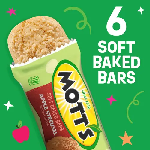 Mott's Soft Baked Bars, Apple Streusel, Made with Applesauce, 6 Ct, 5.76 oz thumbnail 4
