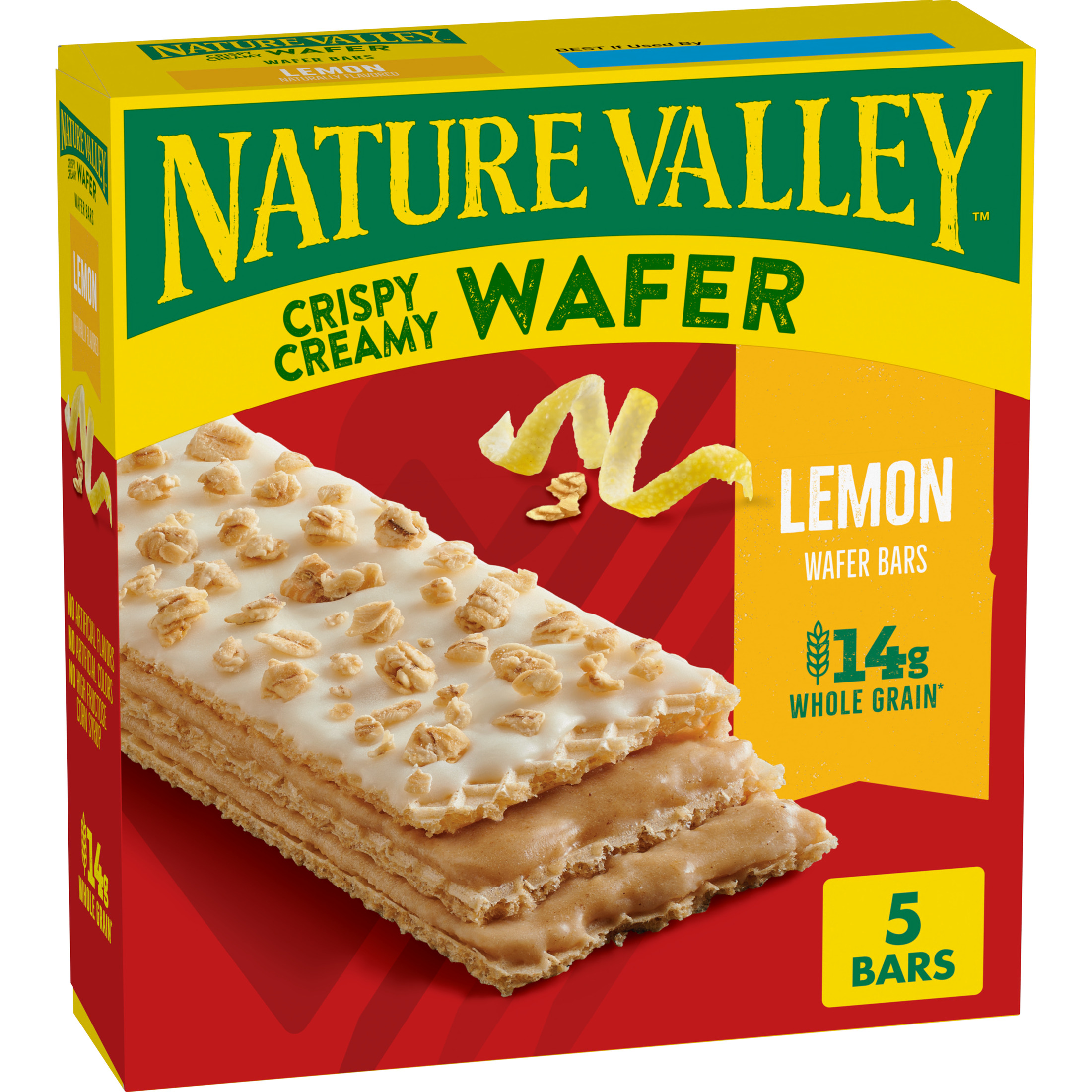 Nature Valley Lemon Crispy Creamy Wafer Bars, Whole Grain, 5 Bars, 6.5 oz thumbnail 2