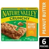 Nature Valley Crunchy Granola Bars, Peanut Butter, 12 Bars, 8.94 oz (6 Pouches) thumbnail 2