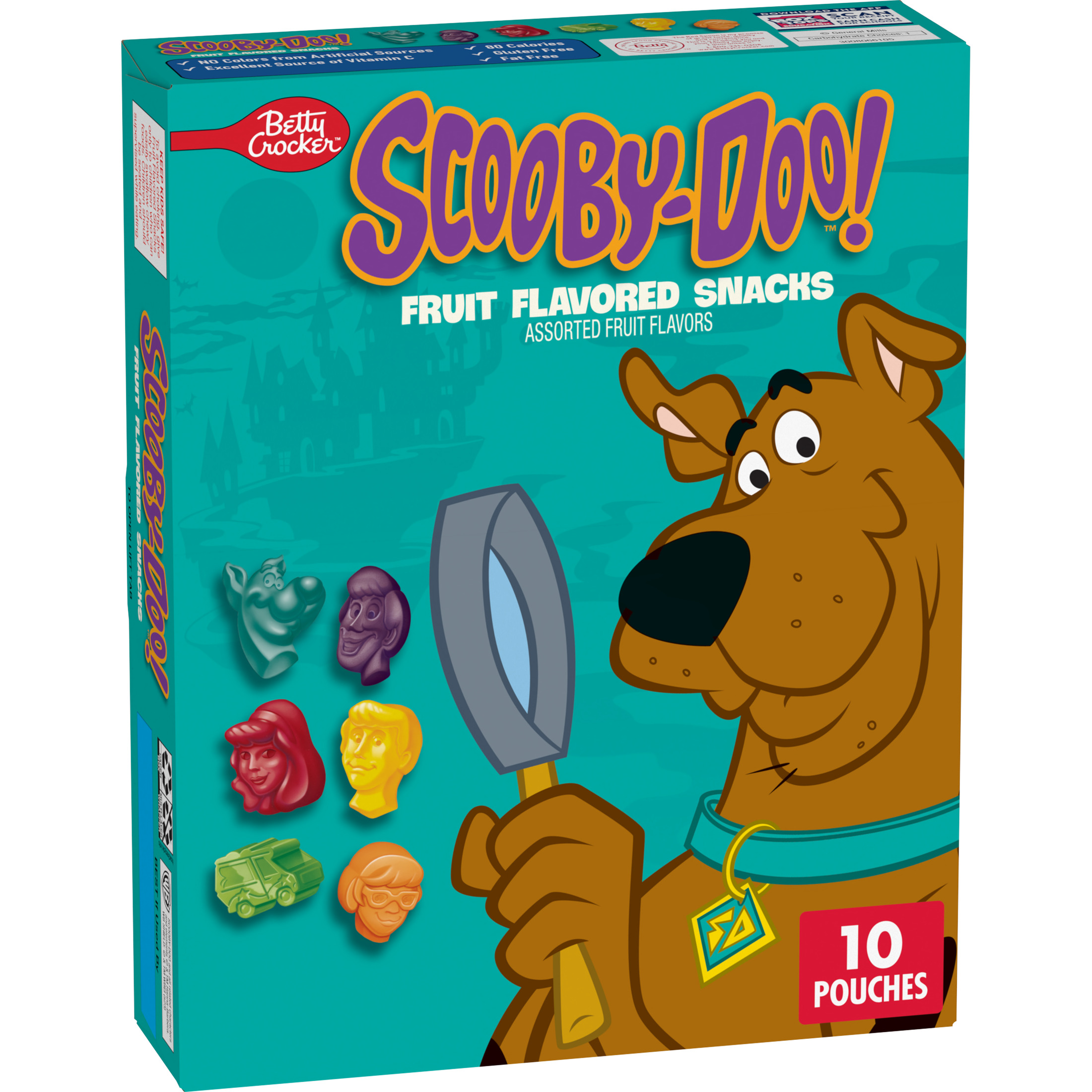 Scooby-Doo Fruit Flavored Snacks, Gluten Free, Kids Snacks, 10 Ct, 8 oz