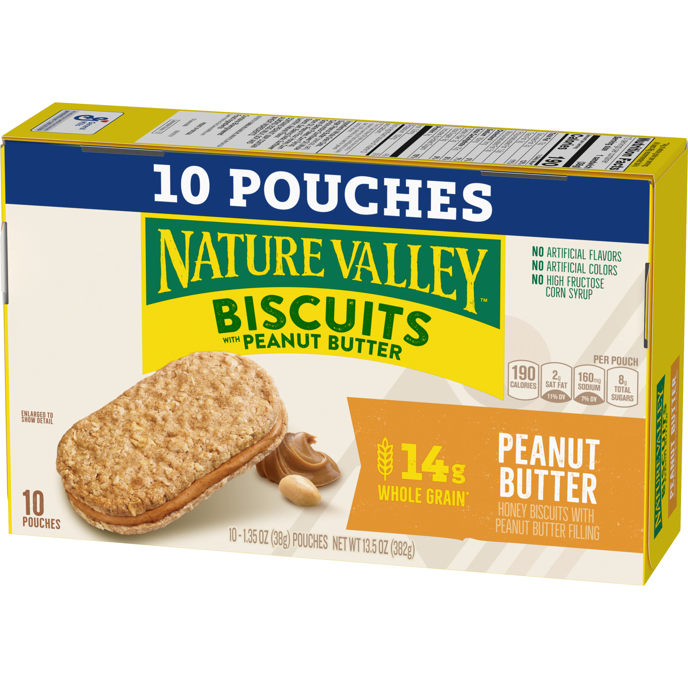 Nature Valley Biscuit Sandwiches, Peanut Butter, 10 Ct, 13.5 oz thumbnail 3