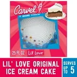 Carvel Lil' Love Ice Cream Cake, Chocolate and Vanilla Ice Cream and Crunchies, 25floz, Frozen