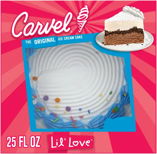 Carvel Lil' Love Ice Cream Cake, Chocolate and Vanilla Ice Cream and Crunchies, 25floz, Frozen thumbnail 2