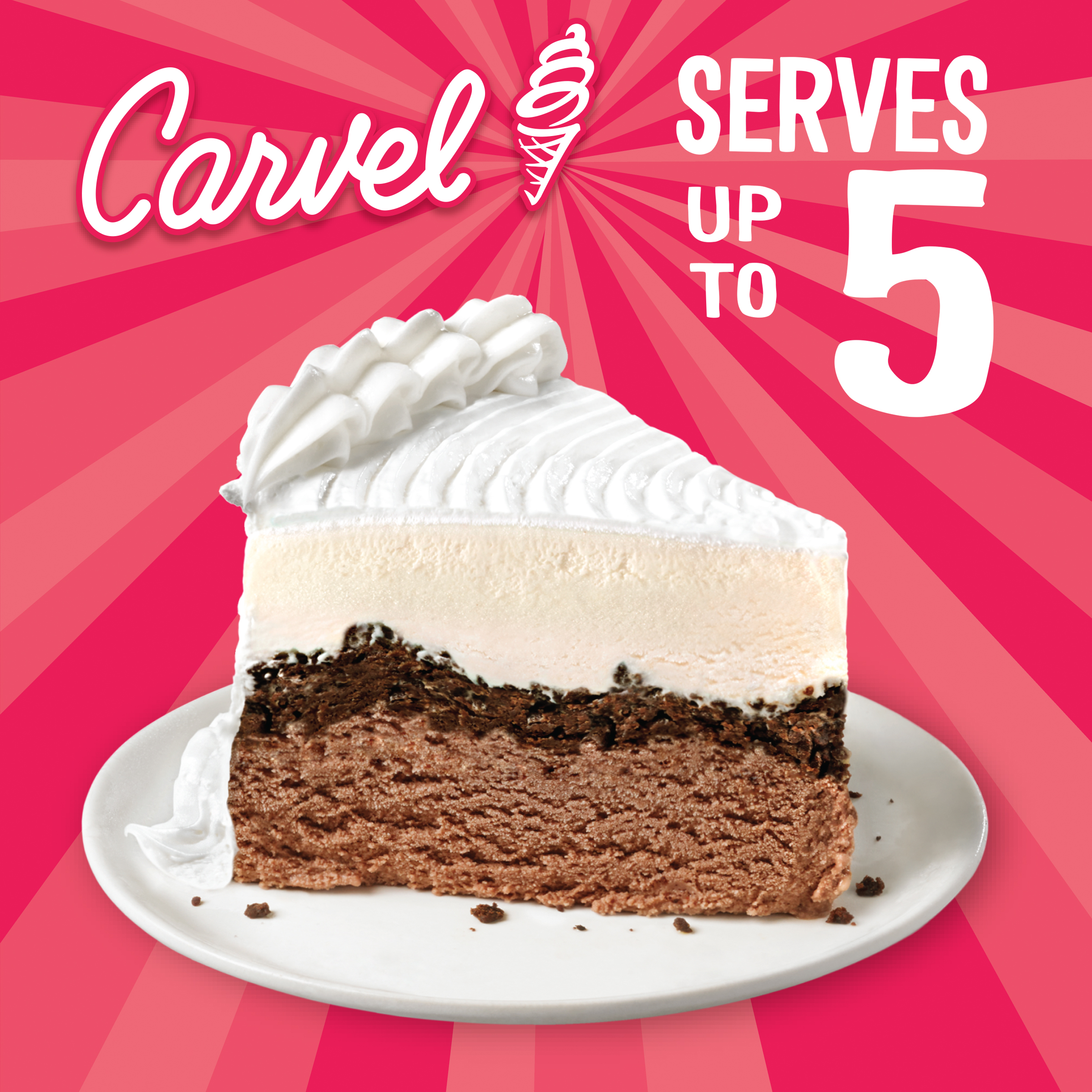 Carvel Lil' Love Ice Cream Cake, Chocolate and Vanilla Ice Cream and Crunchies, 25floz, Frozen thumbnail 4