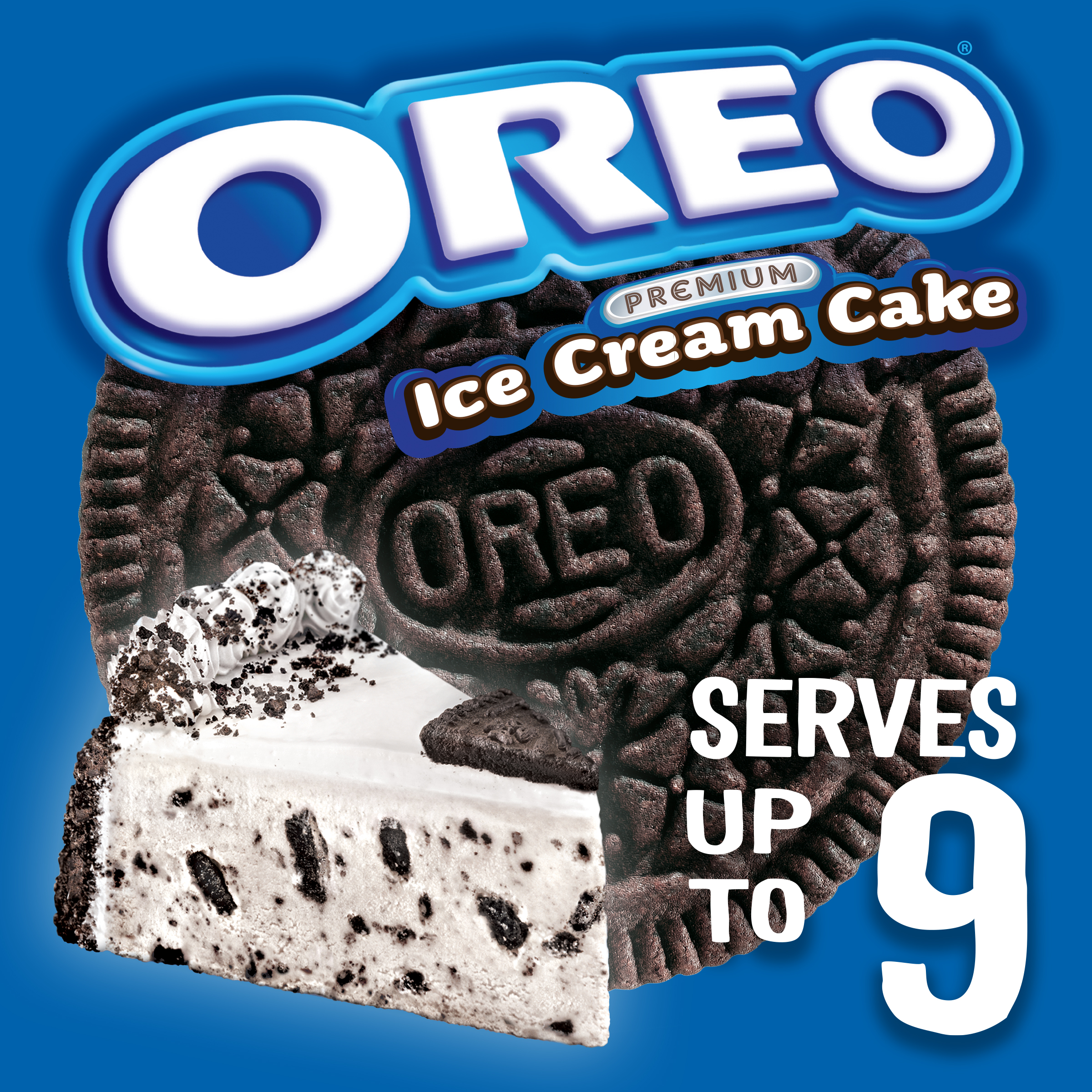 Oreo Premium Ice Cream Cake Made with Oreo Cookies, Vanilla Ice Cream, 46floz, Frozen thumbnail 4