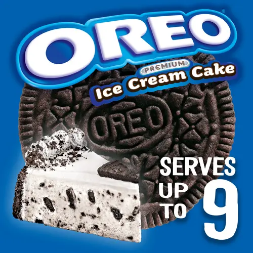 Oreo Premium Ice Cream Cake Made with Oreo Cookies, Vanilla Ice Cream, 46floz, Frozen thumbnail 4