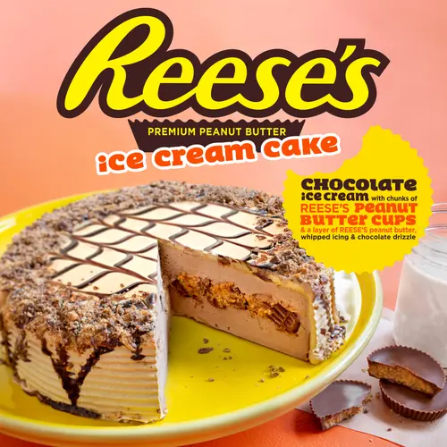 Reese's Premium Peanut Butter Ice Cream Cake, 46oz, Frozen thumbnail 2