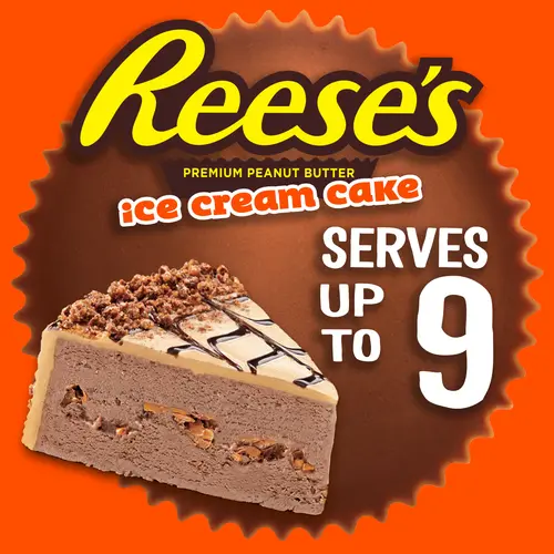 Reese's Premium Peanut Butter Ice Cream Cake, 46oz, Frozen thumbnail 3
