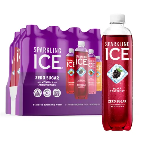 Sparkling Ice Purple Variety Pack, Flavored Sparkling Water, 17 fl oz, 12 count