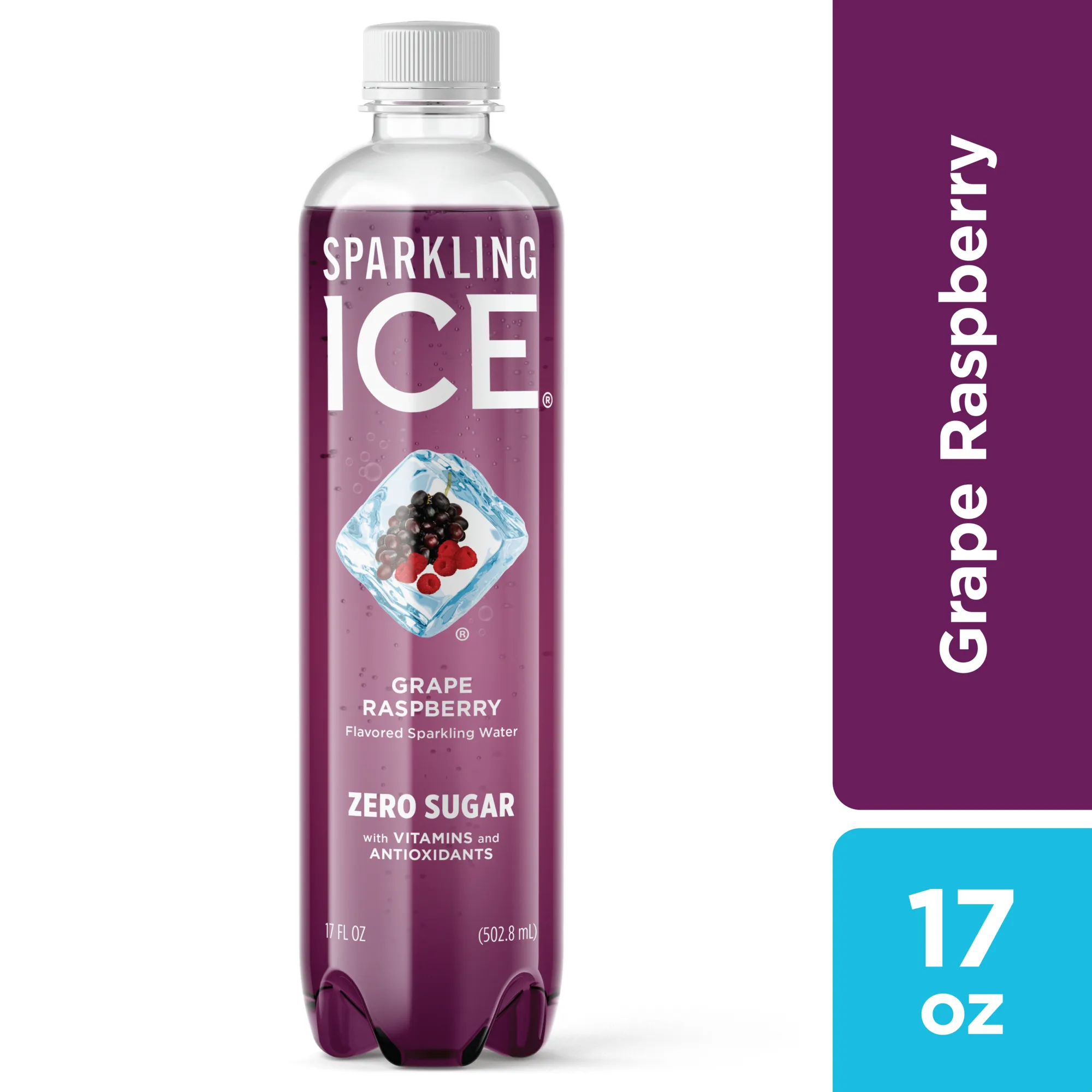 Sparkling IceÂ® Naturally Flavored Sparkling Water, Grape Raspberry 17 Fl Oz