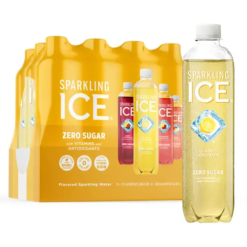 Sparkling Ice Lemonade Variety Pack, Flavored Sparkling Water, 17 fl oz, 12 count