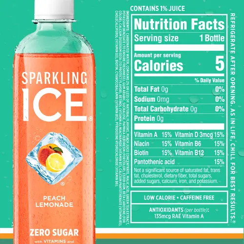 Sparkling Ice Lemonade Variety Pack, Flavored Sparkling Water, 17 fl oz, 12 count thumbnail 4