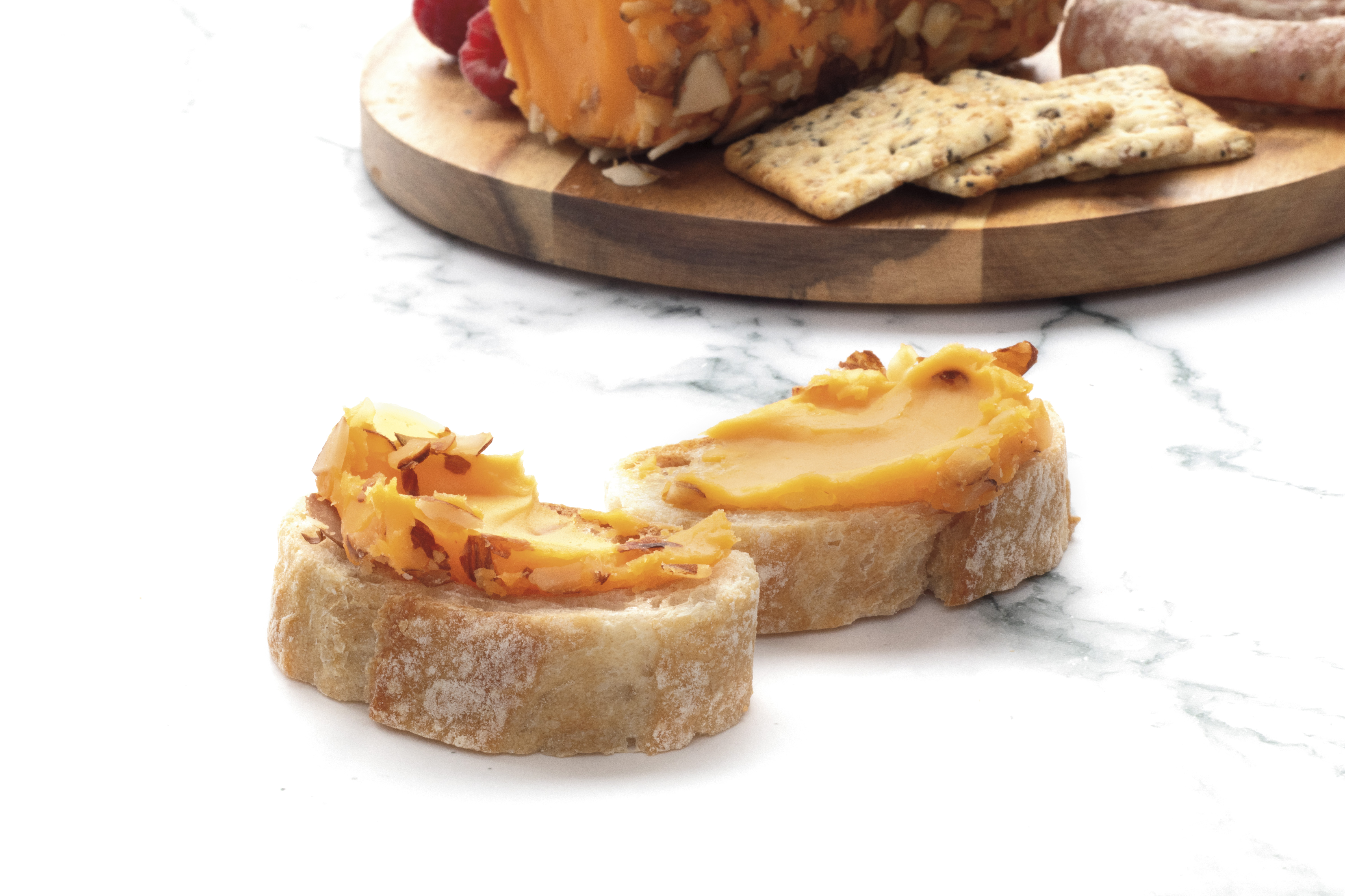 Kaukauna Sharp Cheddar Clean Label Spreadable Cheese Ball, 6oz, Plastic Vacuum Wrapped. Refrigerated thumbnail 3