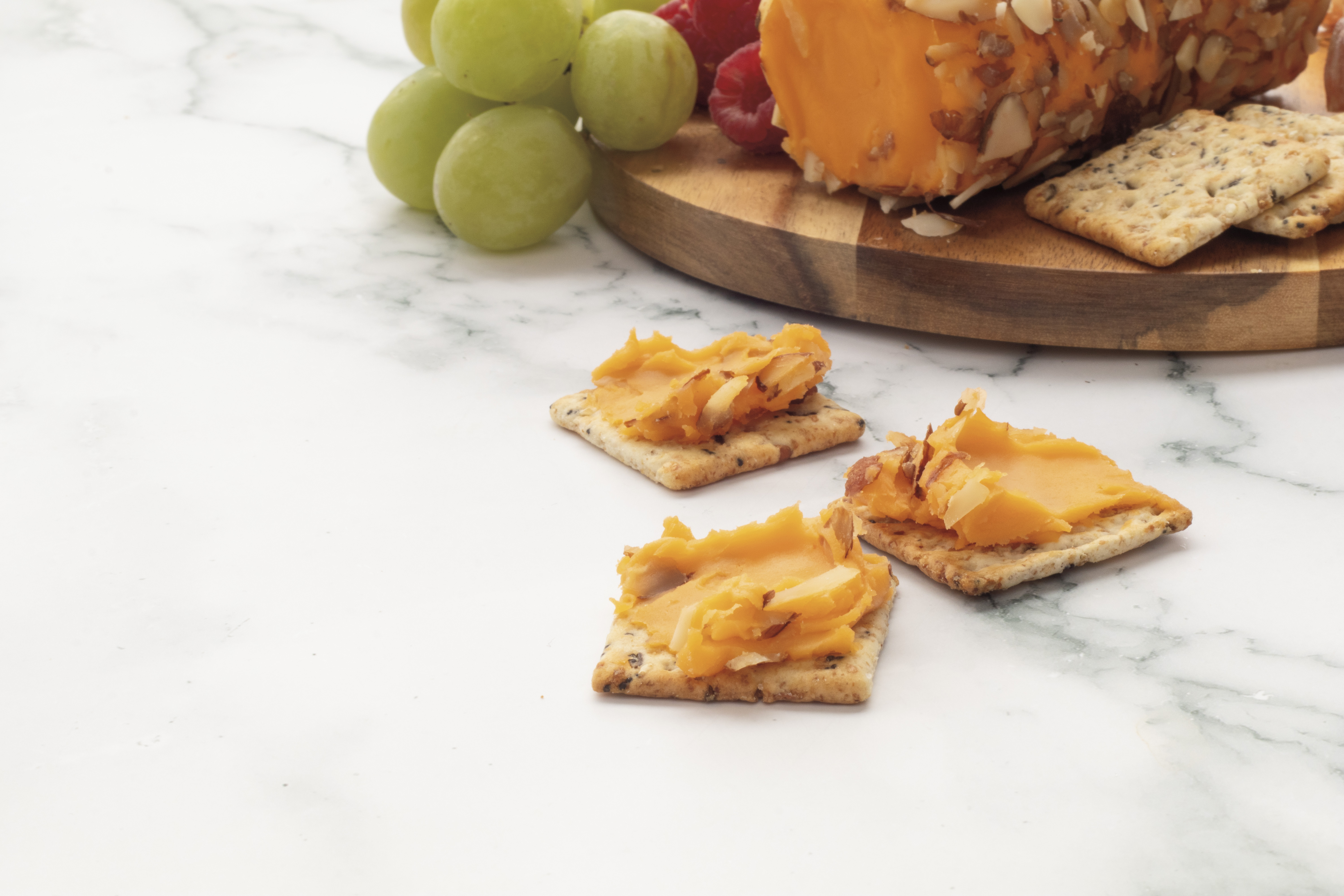 Kaukauna Sharp Cheddar Clean Label Spreadable Cheese Ball, 6oz, Plastic Vacuum Wrapped. Refrigerated thumbnail 4