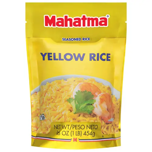 Mahatma Authentic Saffron Yellow Rice, Seasoned Rice with Spices, Gluten Free, 16 oz Bag