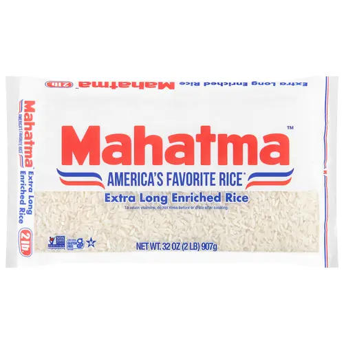 Mahatma Gluten-Free Enriched Extra Long Grain White Rice, 2 lb Bag