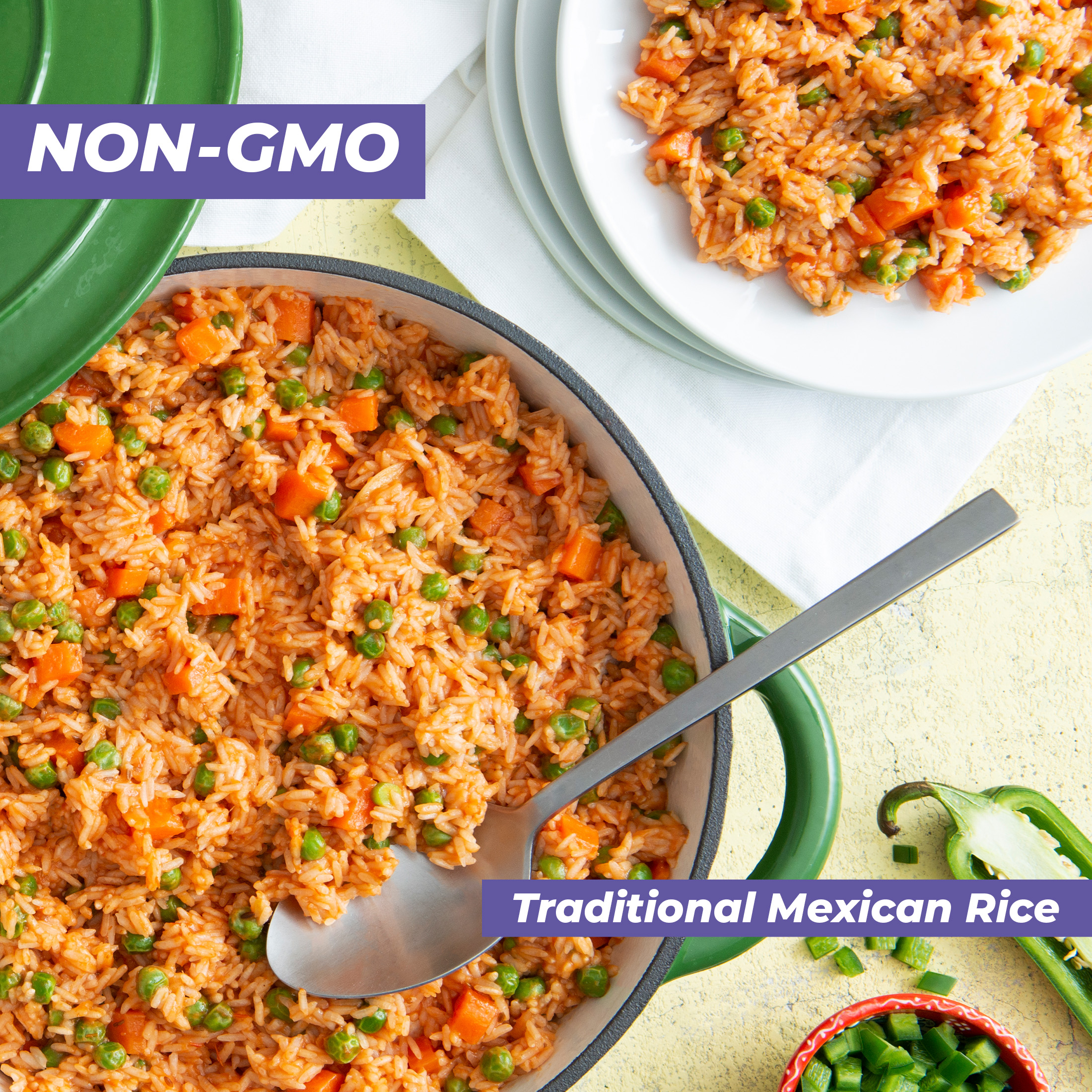 Mahatma Enriched White Rice, Extra Long Grain Rice, Gluten Free, 5 lb Bag thumbnail 3