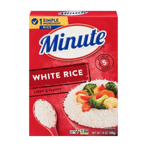 Minute Instant White Rice, Light and Fluffy, Gluten Free, 14 oz thumbnail 2