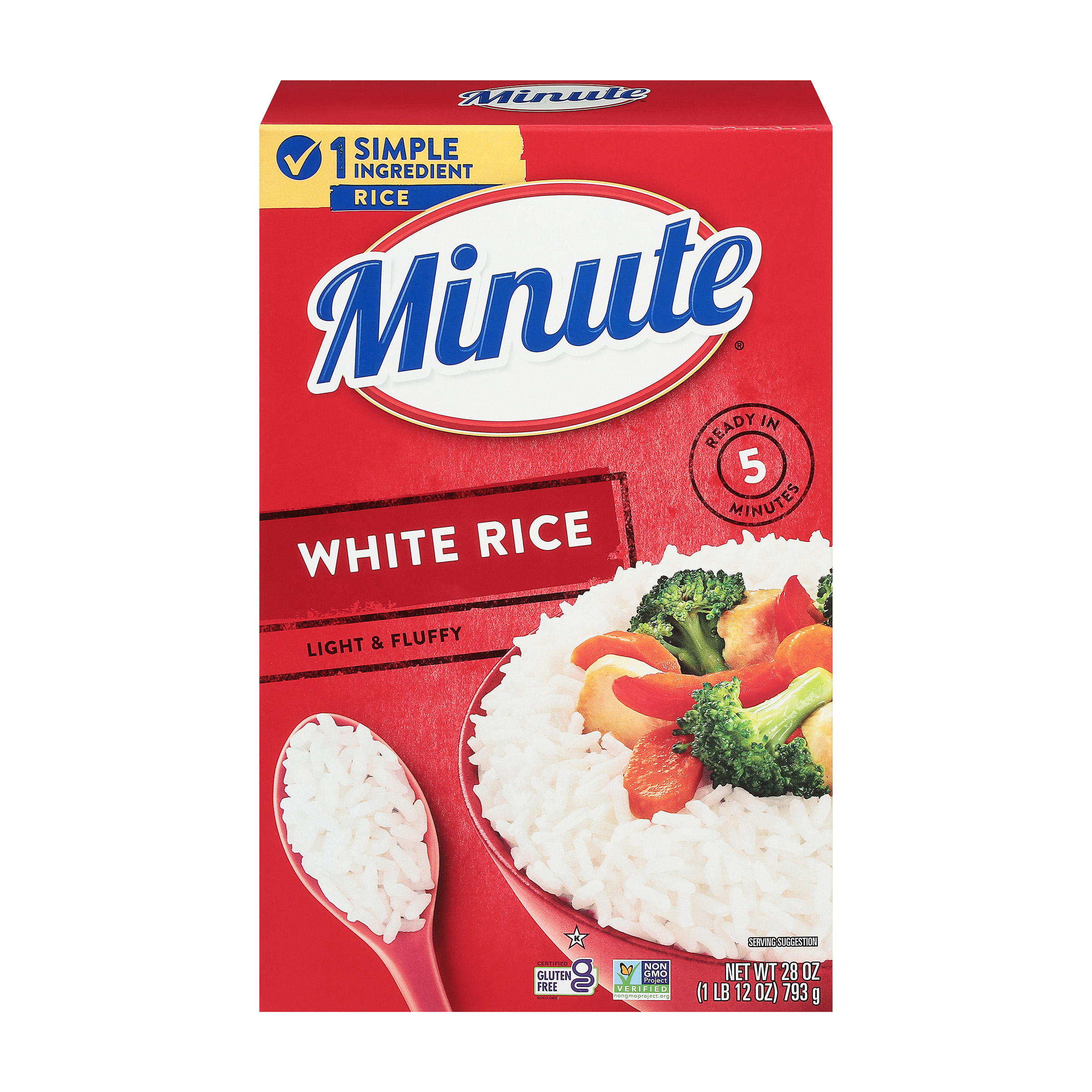 Minute Instant White Rice, Light and Fluffy, Gluten Free, 28 oz thumbnail 2