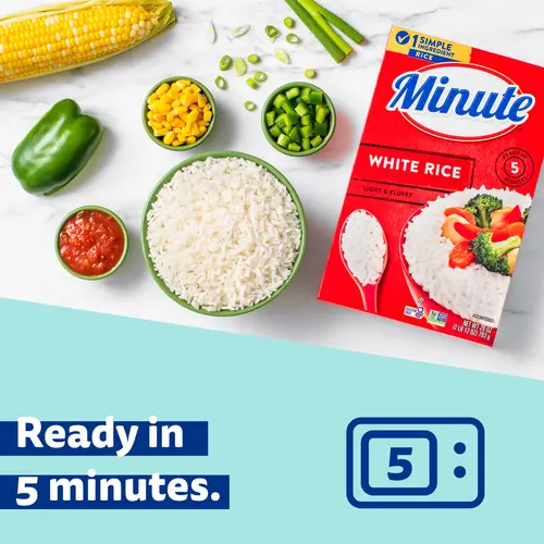 Minute Instant White Rice, Light and Fluffy, Gluten Free, 28 oz thumbnail 3