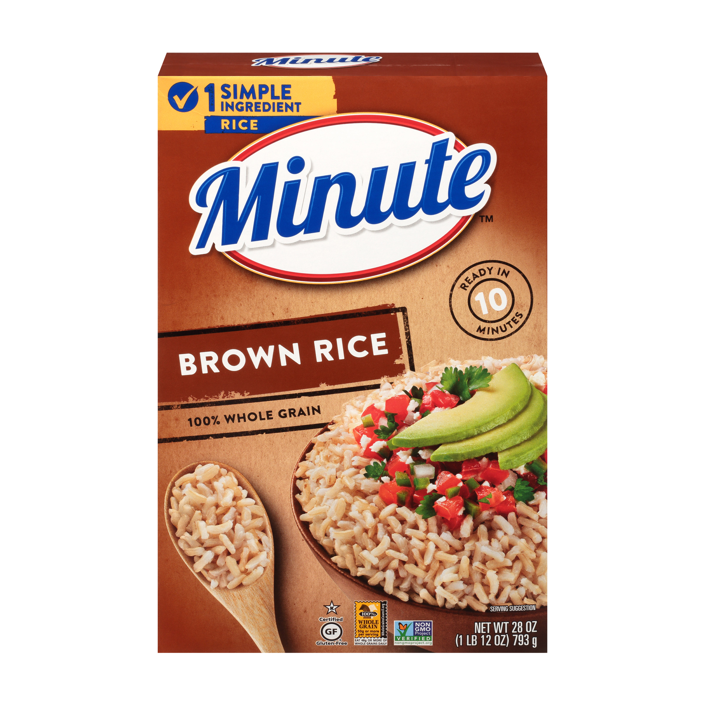 Minute Instant Brown Rice, 100% Whole Grain Rice, Gluten Free, 28 oz thumbnail 2