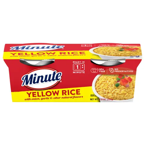 Minute Ready to Serve Yellow Rice, Naturally Flavored, 4.4 oz, 2 Cups