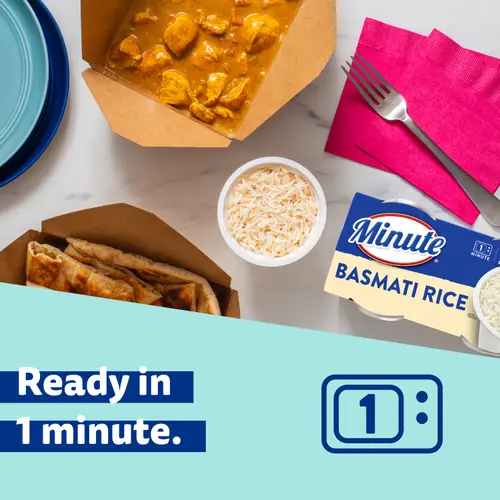 Minute Ready to Serve Basmati Rice, Quick and Easy Cups, Gluten Free, 8.8 oz, 2 Ct thumbnail 3