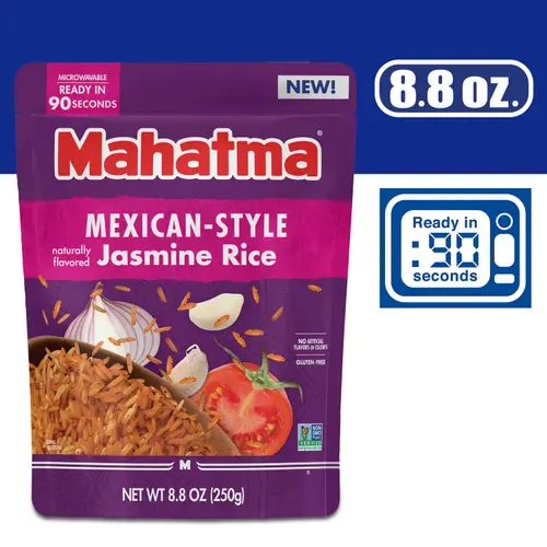 Mahatma Ready-to-Heat Mexican-Style Jasmine Rice, 8.8 oz Bag thumbnail 3