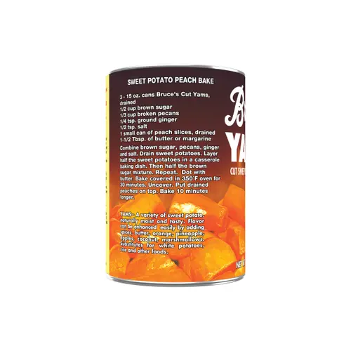 Bruce's Canned Yams Cut Sweet Potatoes in Syrup, 15 oz , Can thumbnail 4
