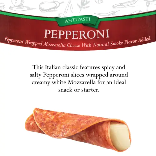 Fiorucci Pepperoni and Mozzarella Panino Tray, 4.5 oz., 6 Count thumbnail 2