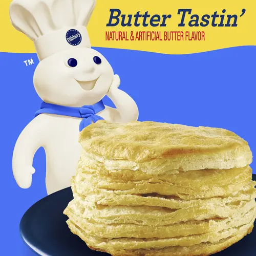 Pillsbury Flaky Layers Butter Tastin' Canned Biscuits, 5 Ct, 6 oz thumbnail 2