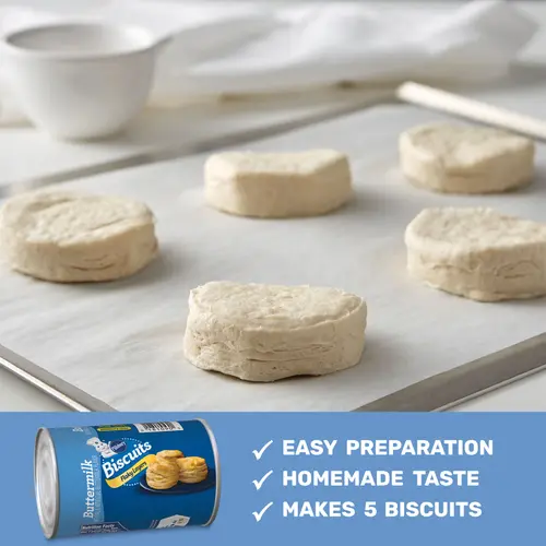 Pillsbury Flaky Layers Refrigerated Buttermilk Biscuits, 5 Ct, 6 oz thumbnail 3