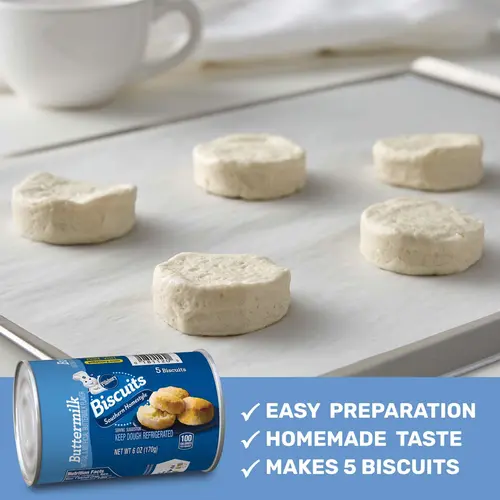 Pillsbury Southern Homestyle Biscuits, Buttermilk, 5 ct., 6 oz. thumbnail 4