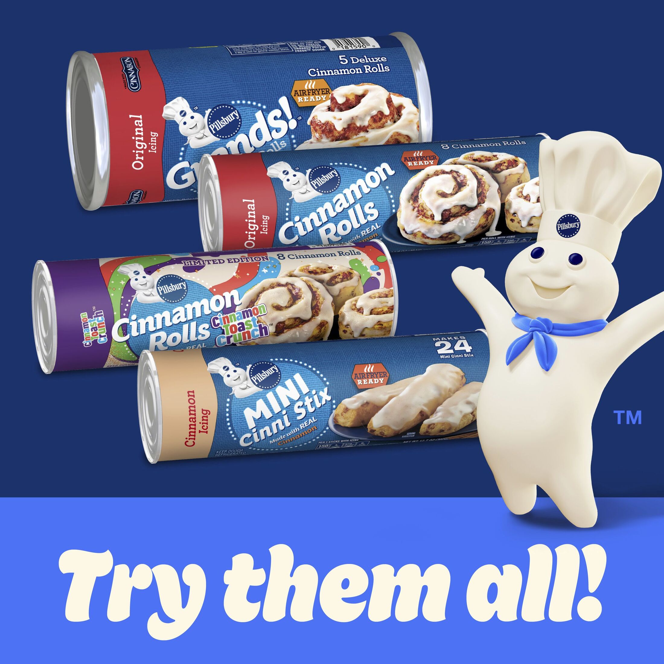 Pillsbury Grands! Cinnamon Rolls with Cinnabon Cinnamon and Original Icing, 5 ct., 17.5 oz thumbnail 4