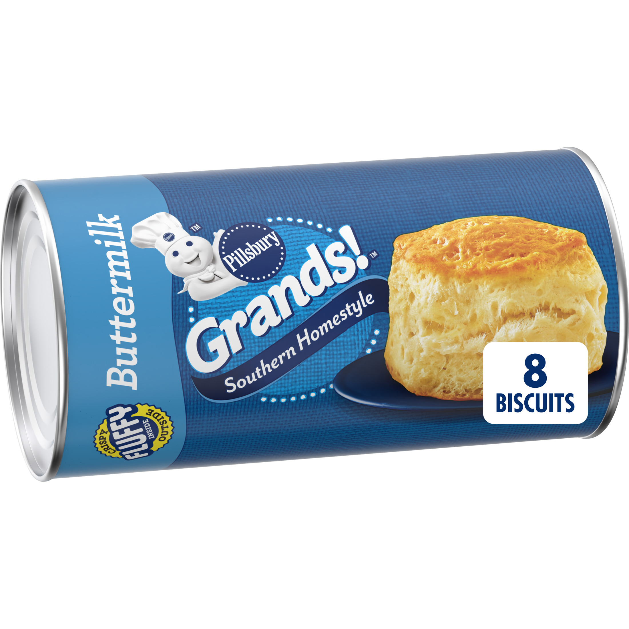 Pillsbury Grands! Southern Homestyle Buttermilk Refrigerated Biscuit Dough, 8 Ct, 16.3 oz