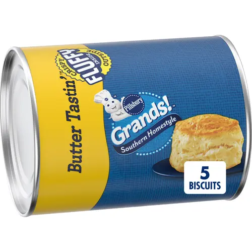 Pillsbury Grands! Southern Homestyle Butter Tastin' Biscuits, 5 Ct, 10.2 oz