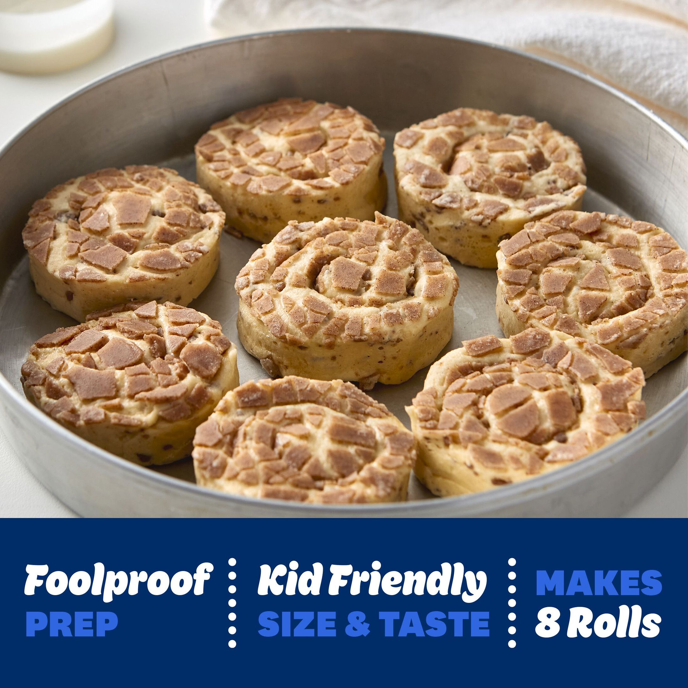 Pillsbury Cinnamon Rolls with Original Icing, Canned Pastry Dough, 8 Rolls, 12.4 oz thumbnail 4