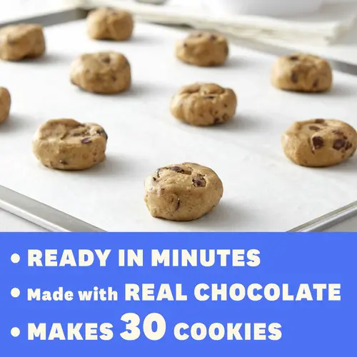 Pillsbury Ready To Bake Chocolate Chip Cookie Dough, Value Size, 30 oz thumbnail 4