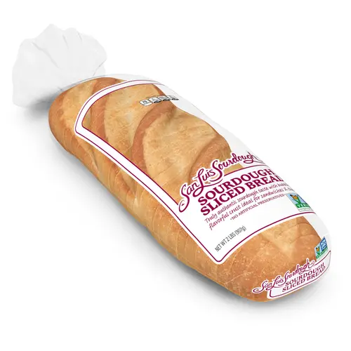 San Luis Sourdough Plain Bread, 32 oz, Pre-sliced Sourdough Bread, Bag