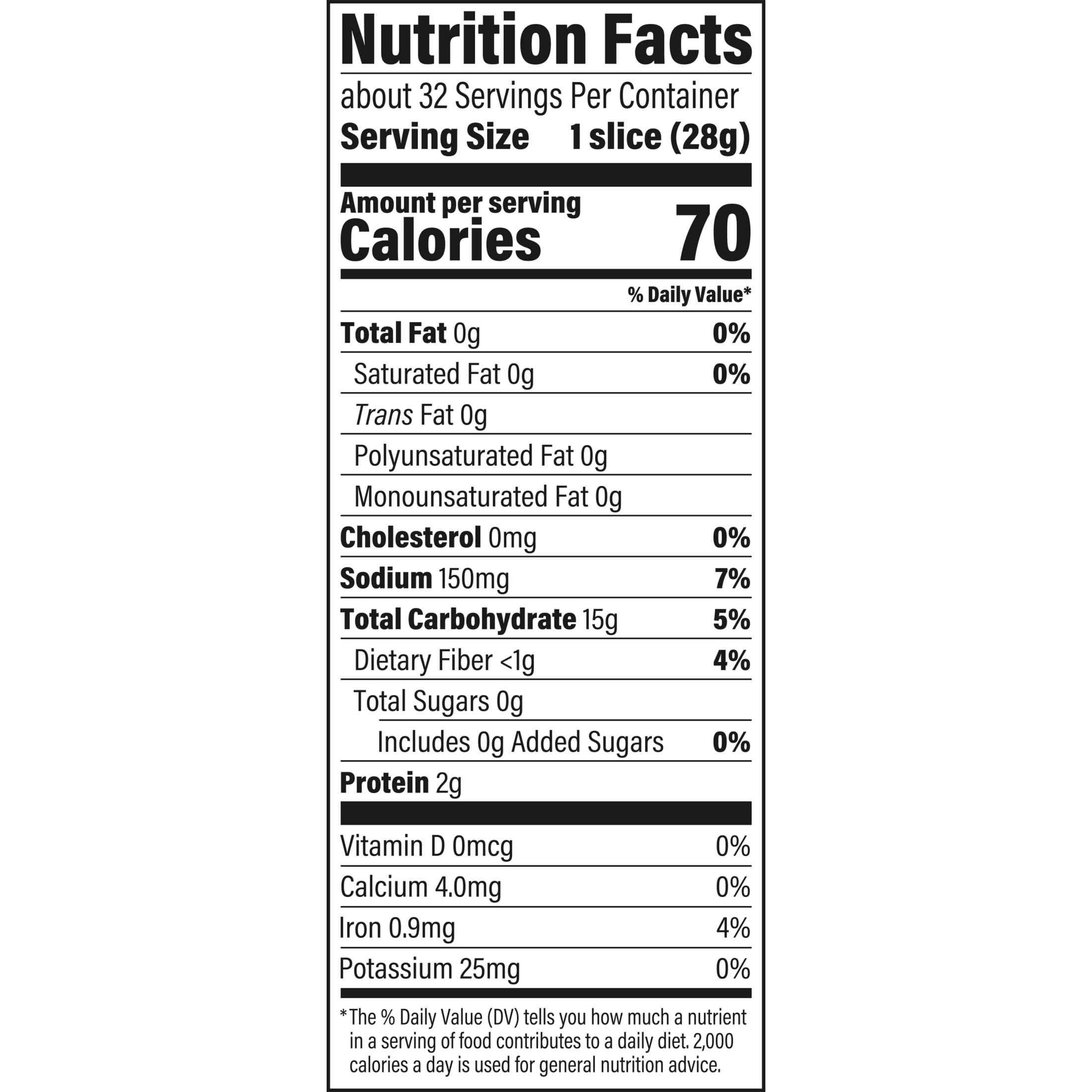 San Luis Sourdough Plain Bread, 32 oz, Pre-sliced Sourdough Bread, Bag thumbnail 2