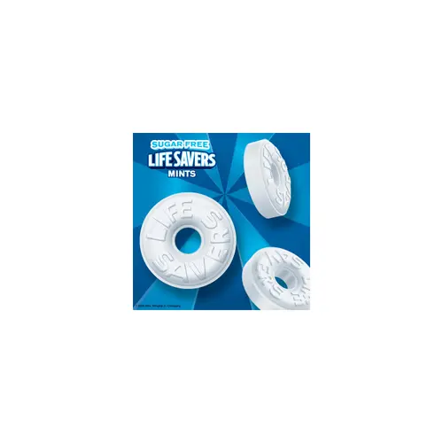 Life Savers Pep-O-Mint Sugar Free Breath Mints Hard Candy - 2.75 oz Blue Bag thumbnail 2