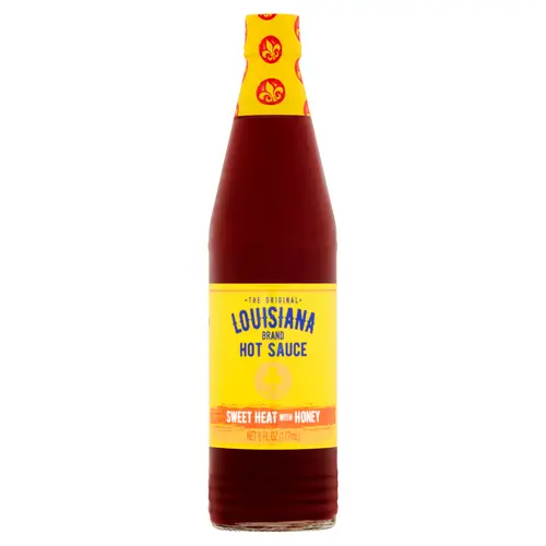 The Original Louisiana Brand Hot Sauce, Sweet Heat with Honey Hot Sauce, 6 fl oz Bottle