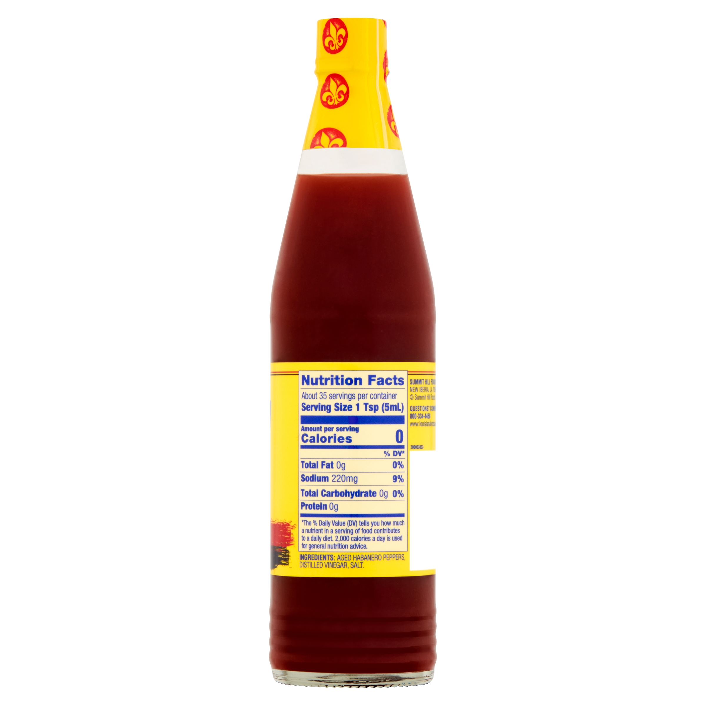The Original Louisiana Brand Hot Sauce, Hotter Hot Sauce, 6 fl oz Bottle thumbnail 3