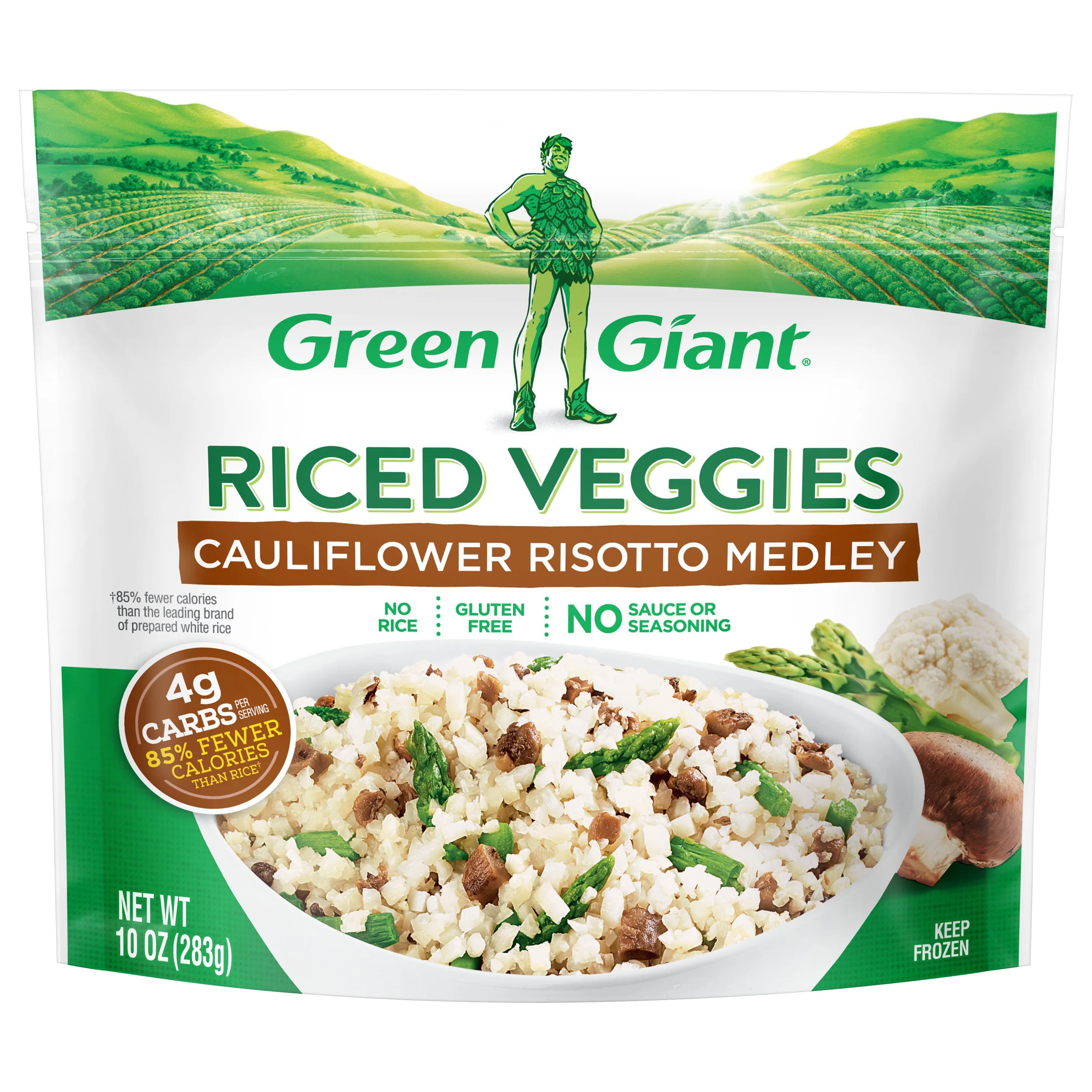 Green Giant Riced Veggies Cauliflower Risotto Medley, Gluten Free, 10 oz Bag (Frozen Vegetables)