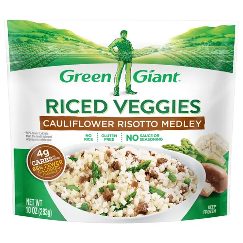 Green Giant Riced Veggies Cauliflower Risotto Medley, Gluten Free, 10 oz Bag (Frozen Vegetables)