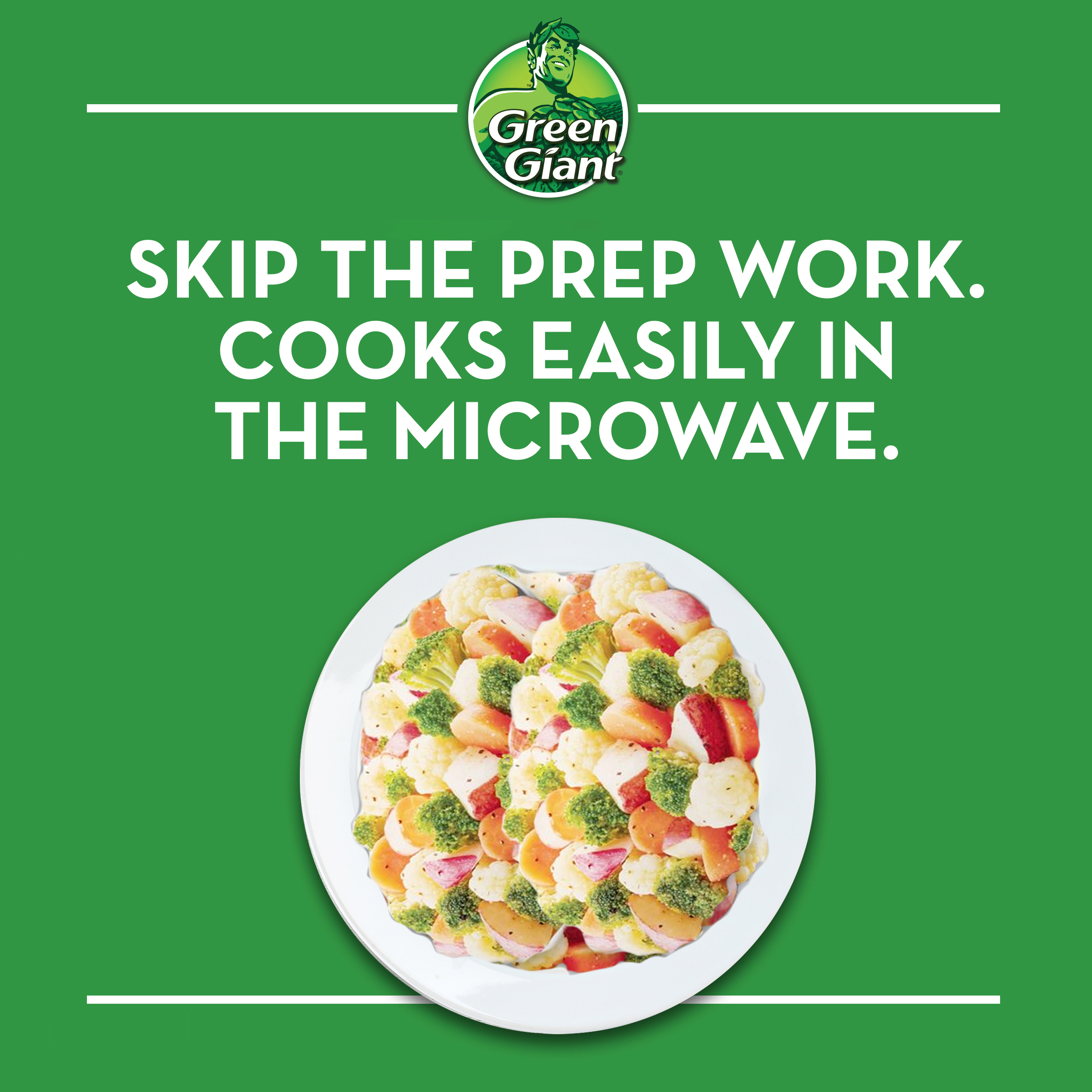 Green Giant Simply Steam Garlic & Herb Vegetable Medley, Salt Free, 9.5 oz (Frozen) thumbnail 3