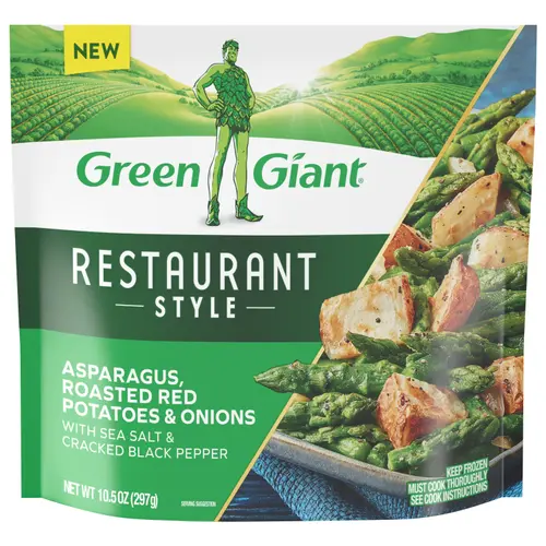 Green Giant Restaurant Style Vegetables with Asparagus, Red Potatoes & Onions, 10.5 oz Bag (Frozen)