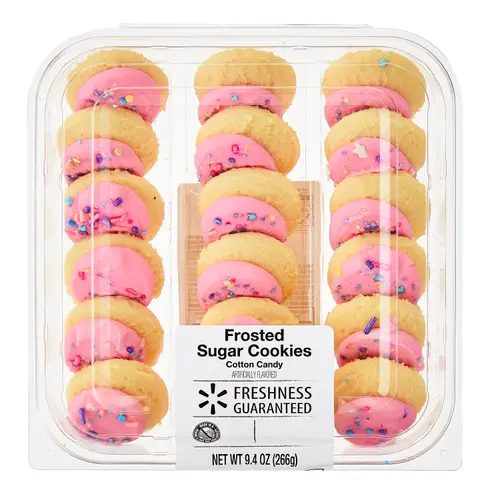 Freshness Guaranteed Mini Frosted Sugar Cookies, Cotton Candy Flavored, 9.4 oz, 18 Count thumbnail 4