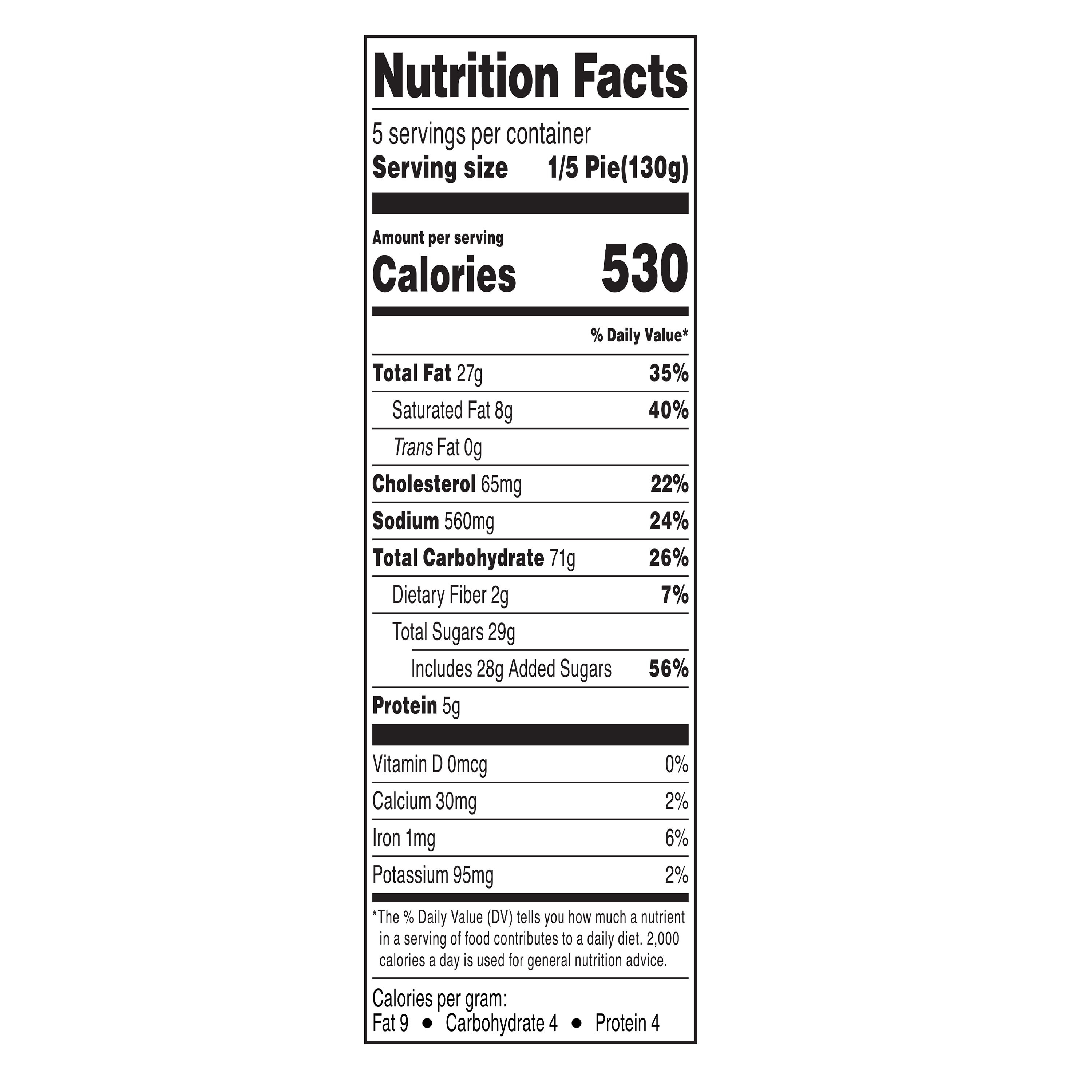 Marketside 8-inch Pecan Pie, Baked, 23 oz Box thumbnail 4
