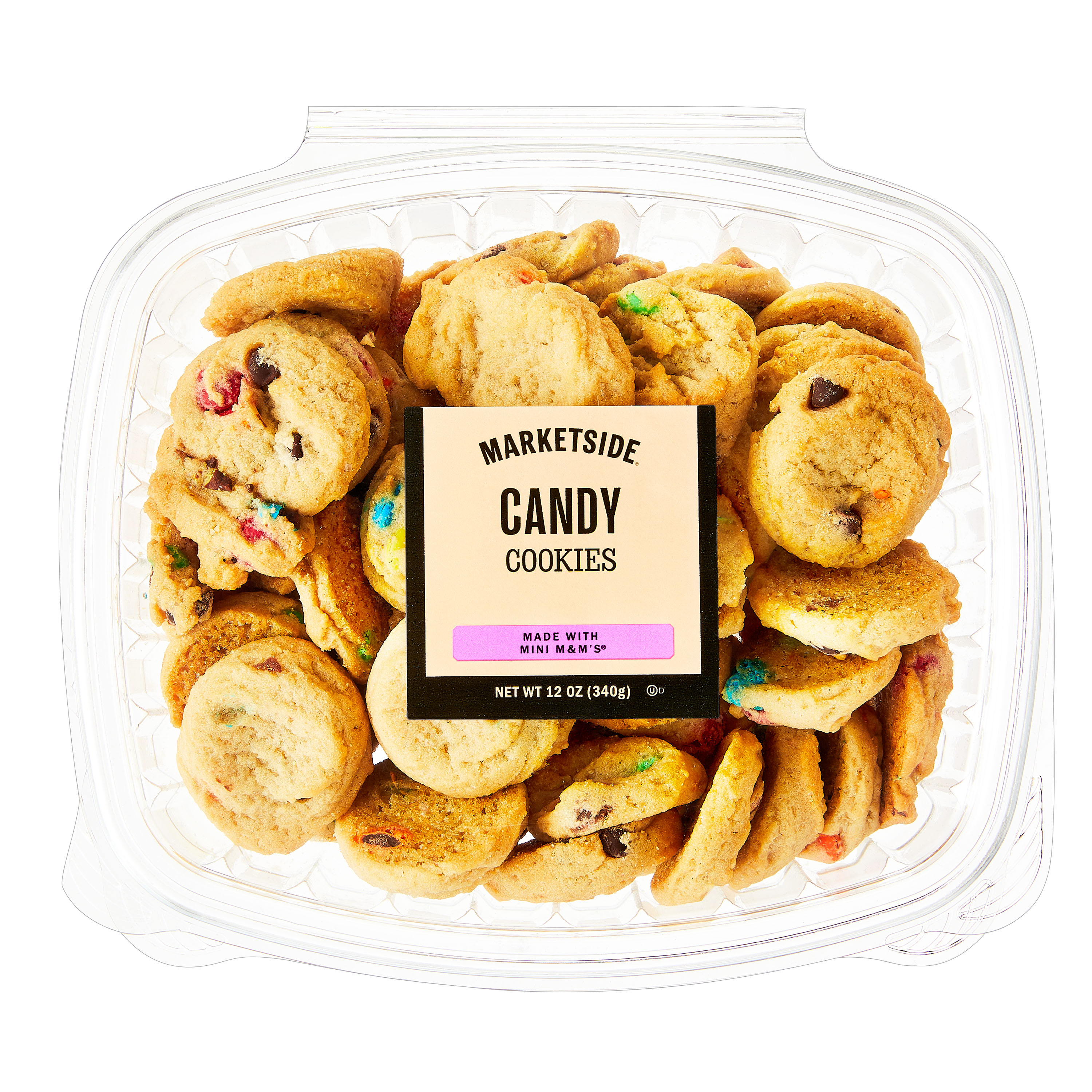 Marketside Bite Sized Candy Baked Cookies Made with M&M'S, 12 oz, 48 Count